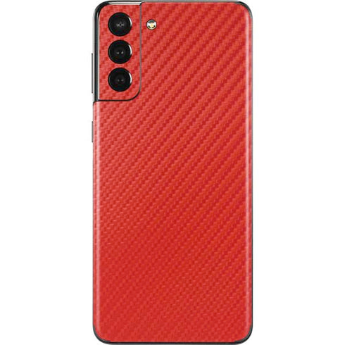 Red Carbon Fiber Specialty Material Galaxy S21 Plus 5G Skin